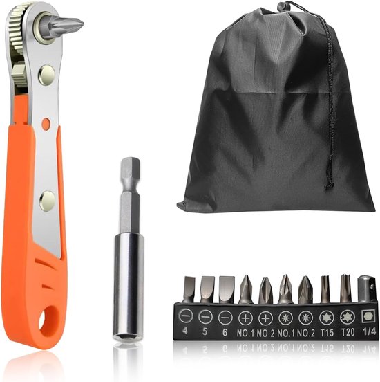 Ratchet Screwdriver Set - 14-delig mini ratchet wrench - Voor krappe ...