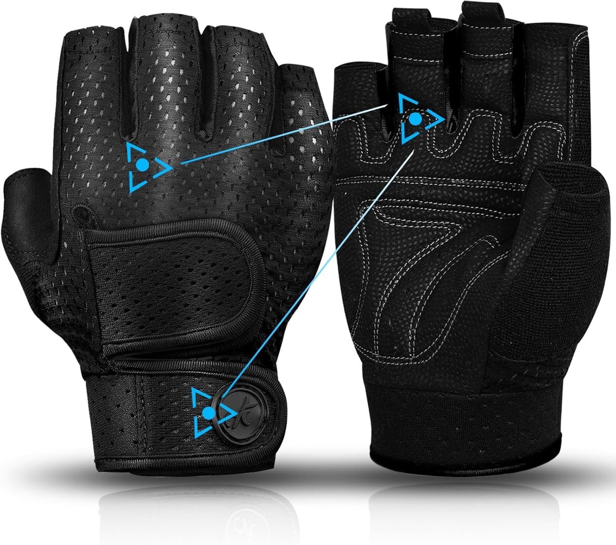 Ibenzoa® Comfortabele en Beschermende Trainingshandschoenen met Polssteun voor Fitness Enthousiastelingen