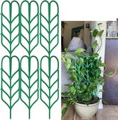 10 x klimhulp, plantenstokken, plantensteun, klimstaaf, stok, tomatenstokken, connectoren voor plantenstokken, 90-180 cm naar keuze (120 cm) rg-vertrieb