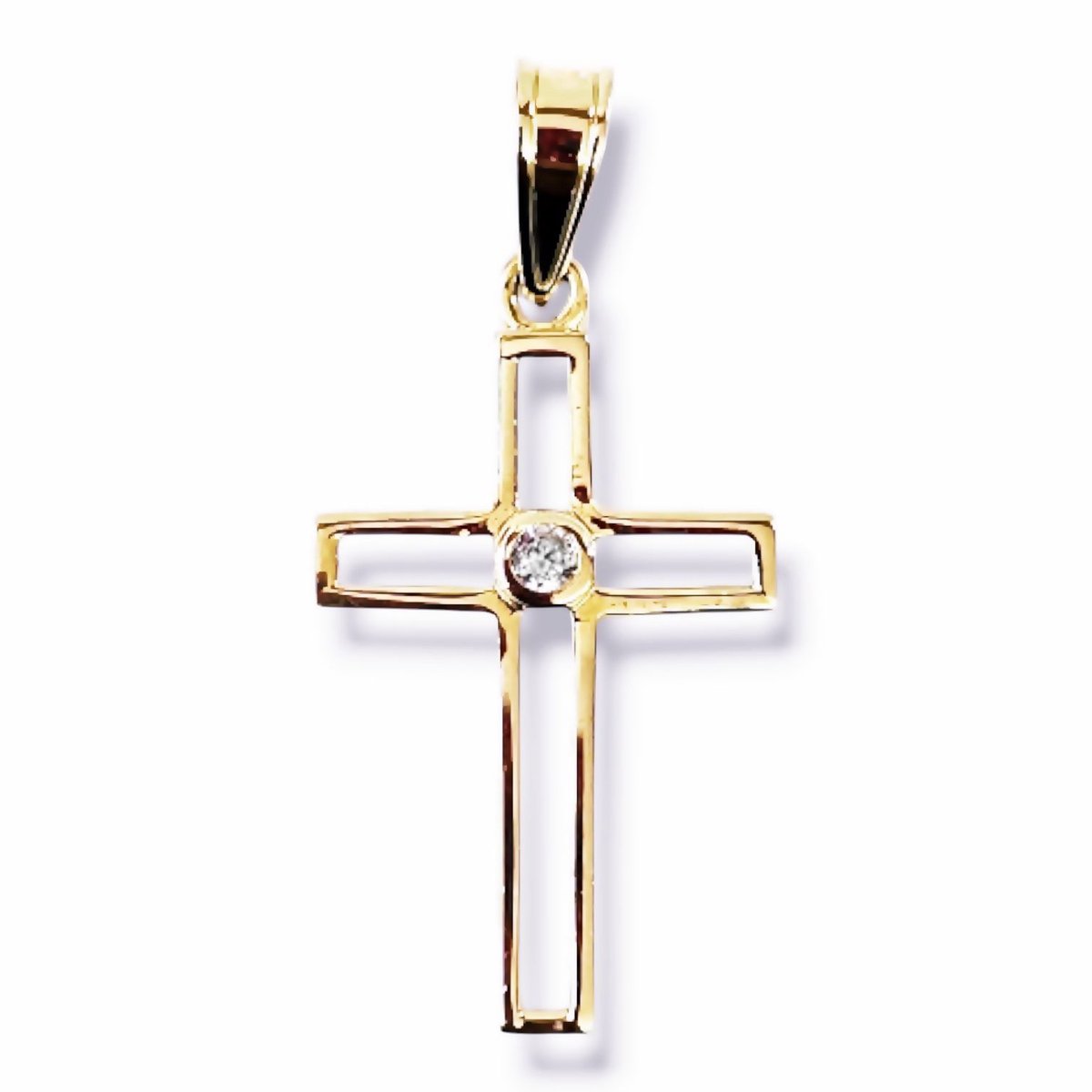 Gouden Kruis Hanger 34 mm 17 mm 14 karaats