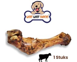 Woef Woef Snacks Hondensnacks Runderbot 1 stuks - Kauwsnacks Botten;Gedroogd vlees Rund Voor grotere hondenrassen +12kg Geen toevoegingen