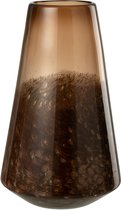 J-Line vase Cone - verre - brun foncé - large - 36.5 cm de hauteur
