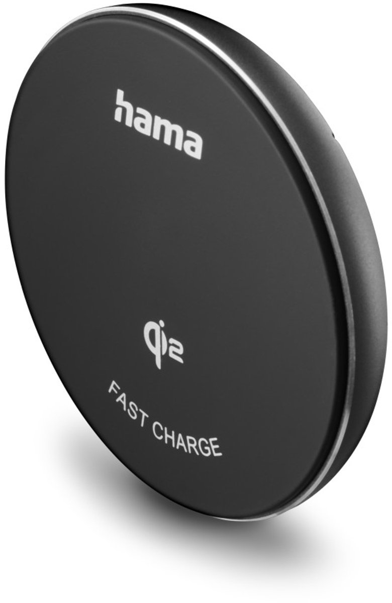 Hama 00201735 oplader voor mobiele apparatuur Smartphone Zwart USB Draadloos opladen Snel opladen Binnen