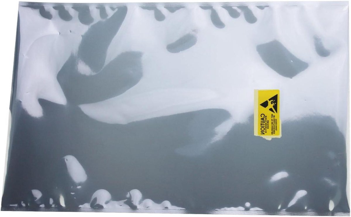 Allecto Premium - 20 stuks antistatische zakken voor moederbord grafische videokaart en LCD-scherm - Met etiketten - 255 x 40 cm × 10 x 157 inch