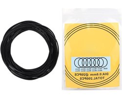 - Waterdichte Rubberen O Ringen Set van 200 Stuks voor Horloge Achterkant Afdichting - Reparatie Tool met O Ringen en Pakkingen - Horloge Reparatie Kit 0.6mm - Duurzame Afdichtingen