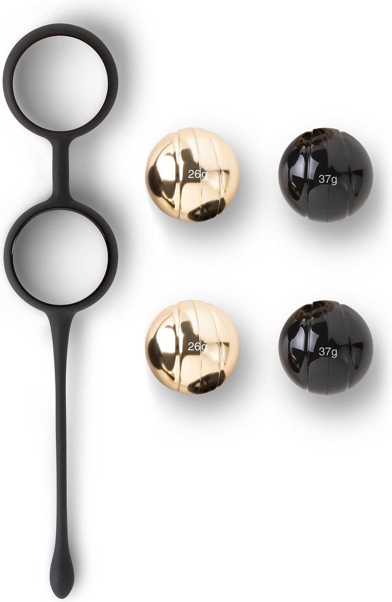 Goedkoopste Virgite - Geisha Balls Denae Kegel Balls - Zwart/Goud