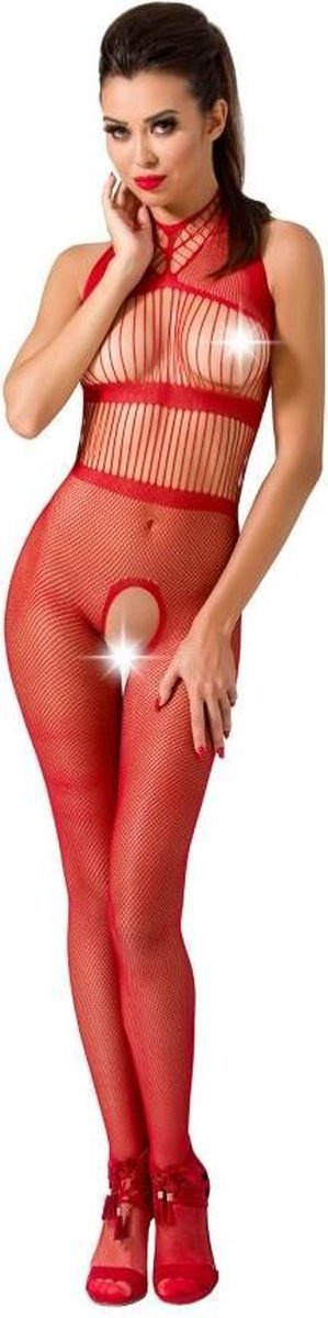 PASSION WOMAN BODYSTOCKINGS | Passion Woman Bs048 Bodystocking - Red One Size
