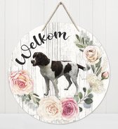 Welkom - Drentsche Patrijshond | Muurdecoratie - Bordje Hond