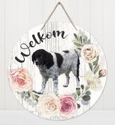 Welkom - Wetterhoun | Muurdecoratie - Bordje Hond