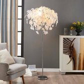 Lindby - Tafellamp - 3 lichts - kunststof, metaal - H: 180 cm - E27 - wit, chroom
