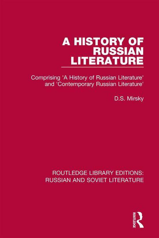 Routledge Library Editions: Russian and Soviet Literature -  ... - cover