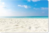 Muismat Tropische stranden - Het witte tropische strand muismat rubber - 27x18 cm - Muismat met foto