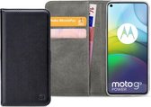Motorola Moto G9 Power Bookcase hoesje - Mobilize - Effen Zwart - Kunstleer