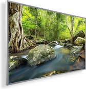 Infrarood Verwarmingspaneel 130W met fotomotief een Smart Thermostaat (5 jaar Garantie) -  Jungle Thailand Rivier 10