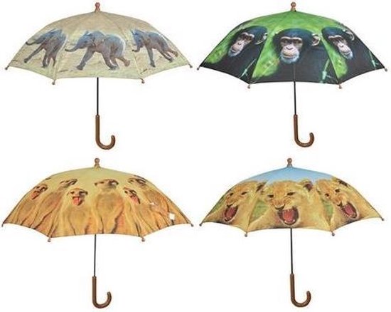 plotseling oppakken Vertrouwen Kinder paraplu aap Chimpansee van Esschert design | kinderparaplu | voor  kids |... | bol.com