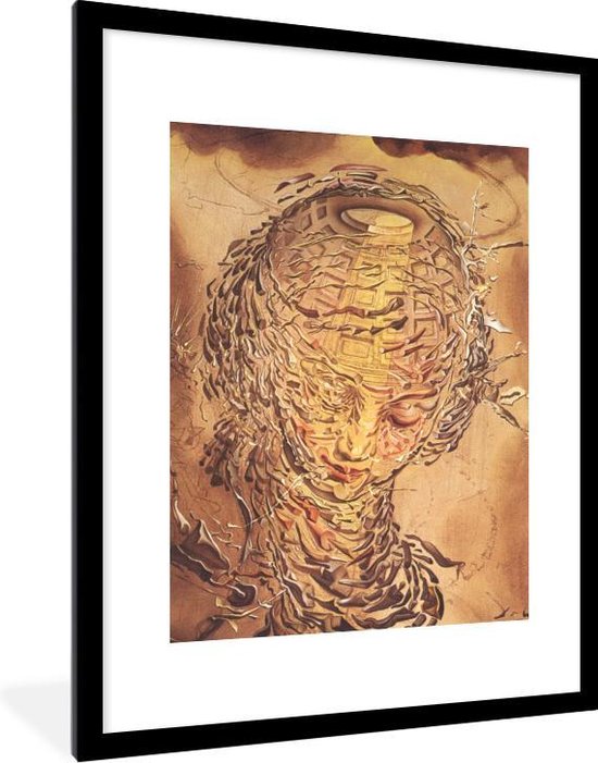 Raphaelesque Head Exploding Schilderij van Salvador Dali
