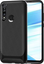 Mobigear Racing Telefoonhoesje geschikt voor OPPO A31 Hoesje Flexibel TPU Backcover - Zwart