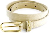 Riemen & Co Damesriem Jeans 1693 - Beige - 105 cm