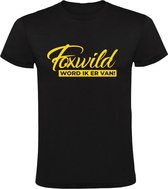 Foxwild Heren t-shirt | Foxwild | Hatseflatse | Massa is kassa | Peter Gillis | Zwart