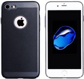 BackCover Holes - Telefoonhoesje - Hoesje voor Apple iPhone 7 - Zwart