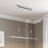 Lucande - LED hanglamp- met dimmer - 6 lichts - metaal, aluminium - H: 1.6 cm - mat nikkel - Inclusief lichtbronnen