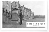 Walljar - Huis ten Bosch '73 - Zwart wit poster