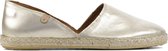 Verbenas Espadrilles Dames / Instappers / Damesschoenen - Leer   - Carmen met - Goud - maat 40