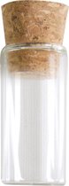 SANTEX - Glazen buisje met kurkdop 5 cm - Decoratie > Sfeerdecoratie