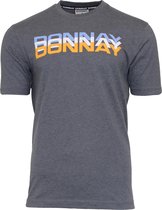 Donnay Heren - T-Shirt Daks - Sportshirt -  Charcoal-marl - Maat 3XL