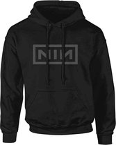 Nine Inch Nails Hoodie/trui -L- Classic Grey Logo Zwart