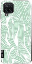 Casetastic Samsung Galaxy A12 (2021) Hoesje - Softcover Hoesje met Design - Seam Foam Organic Print Print