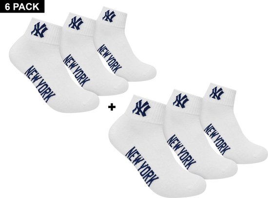 New York Yankees - 3-Pack Quarter Socks - 3-pack Sokken - Wit