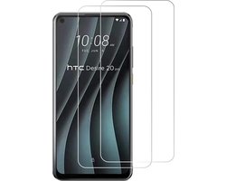 Screenprotector Glas - Tempered Glass Screen Protector - 2x Geschikt voor: HTC Desire 20 Pro