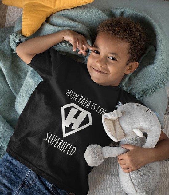 Matching shirts Vader & Zoon - Mijn papa is een superheld - Papa maat S & Zoon maat 68 van SuperWoods — afbeelding 3