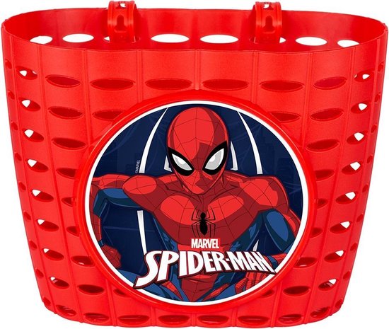 Marvel Spider-man Fietsmand Junior 20 Cm Rood