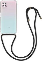 kwmobile telefoonhoesje compatibel met Huawei P40 Lite - Hoesje met koord - Back cover in transparant