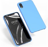 kwmobile telefoonhoesje voor Apple iPhone XR - Hoesje met siliconen coating - Smartphone case in vintage blauw