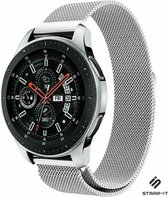 Strap-it 22mm Smartwatch bandje voor Samsung Galaxy Watch 46mm - Milanees - zilver