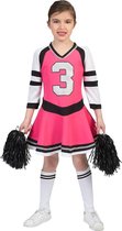 Kostuum | Roze Cheerleader | Meisjes| Maat 140 | Verkleedkleding
