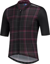 Rogelli Style Fietsshirt - Korte Mouwen - Heren - Zwart, Bordeaux - Maat L