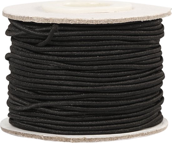 Waxgaren kleine klos zwart dikte 1 mm × 25 yard (22,8 meter) online kopen