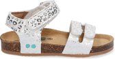 Bunnies JR 221409-591 Meisjes Sandalen - Zilver - Leer - Klittenband