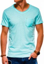 Heren - T-shirt - S1100 - Turquoise