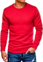 Sweater - heren - effen - klassiek - rood