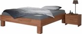 Bed Box Wonen - Massief beuken houten bed Tarnovo Basic - 160x220 - Natuur gelakt