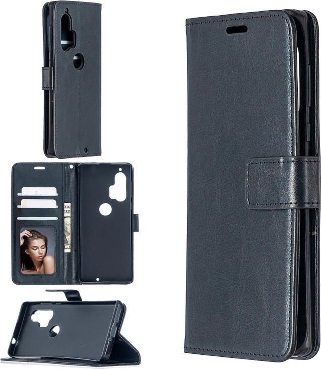 Portemonnee Book Case Hoesje Geschikt voor: Motorola Edge Plus - zwart