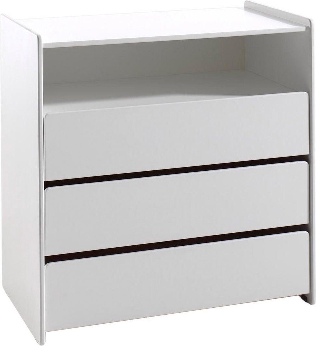 Babykommode Jill Wit - MDF hout - Breedte 90 cm - Hoogte 92 cm - Diepte 47 cm