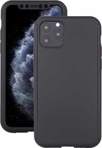 Voor iPhone 11 Pro schokbestendige pc volledige dekking beschermhoes met gehard glasfilm (zwart)