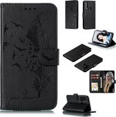 Veerpatroon Litchi Texture Horizontale Flip Leren Case met Portemonnee & Houder & Kaartsleuven Voor Huawei P20 Lite (2019) / Nova 5i (Zwart)