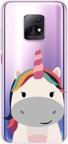 Voor Xiaomi Redmi 10X 5G schokbestendig geverfd TPU beschermhoes (dikke eenhoorn)